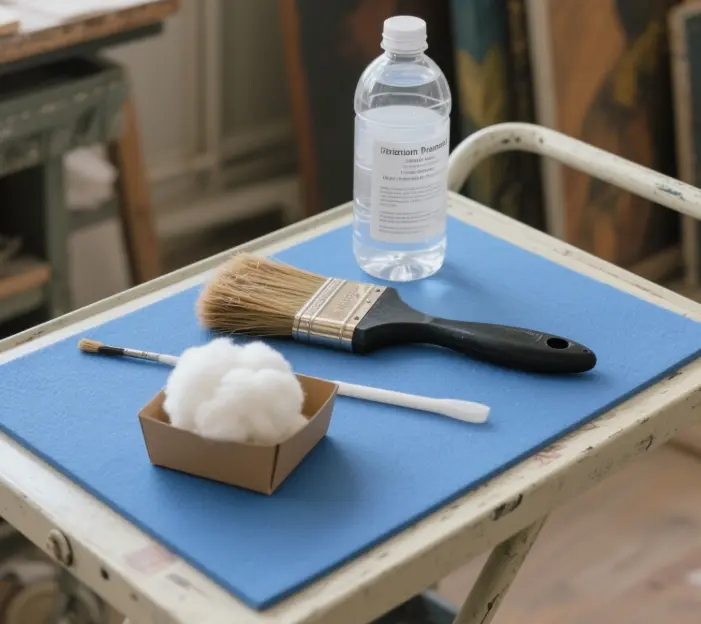 What do restorers use to clean oil paintings?