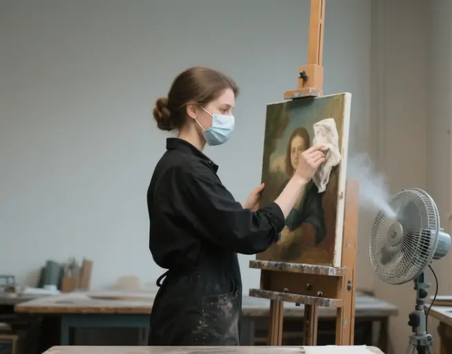 how do you clean an oil painting