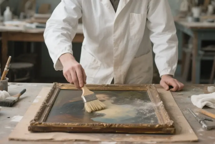 how do you clean an oil painting