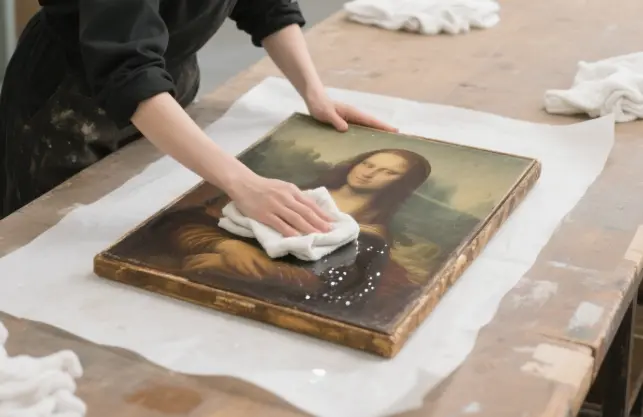 how do you clean an oil painting