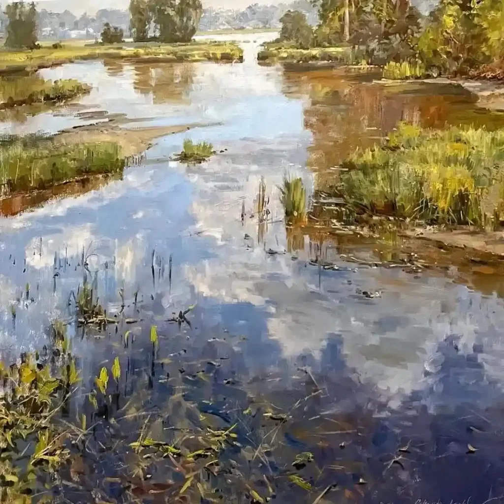 clean old oil paintings