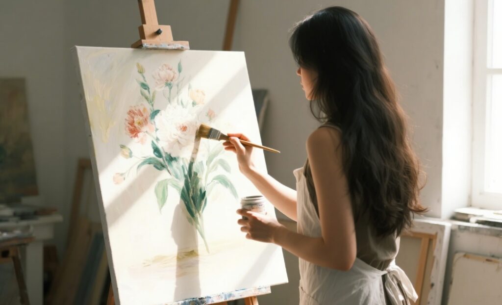 Oil painting sealing