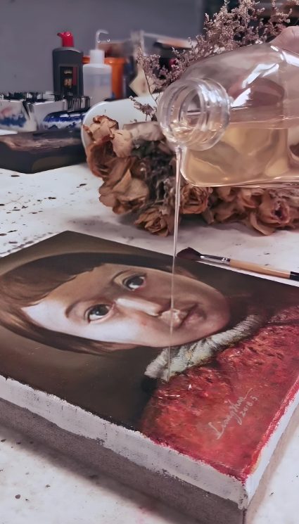 When is an oil painting considered complete