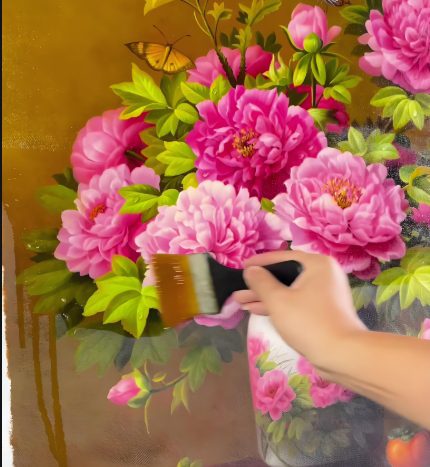 When is an oil painting considered complete