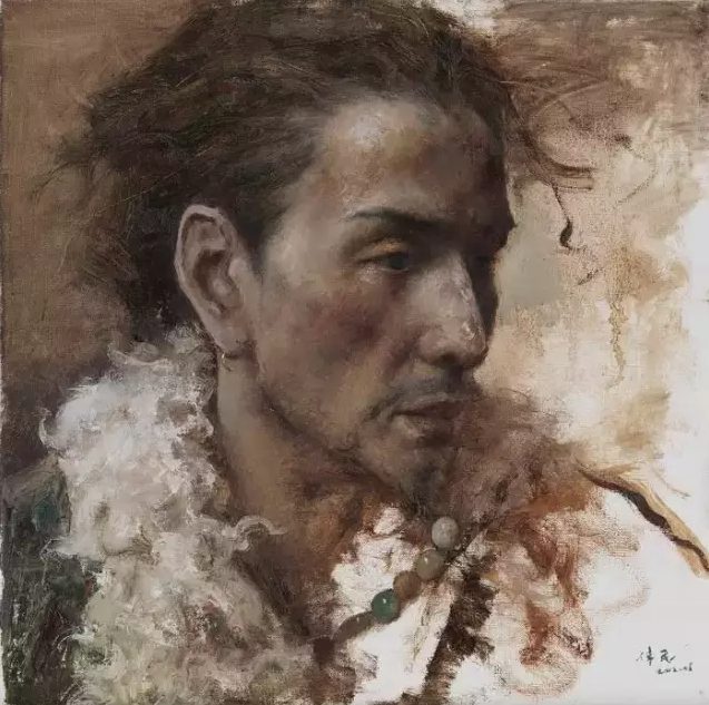 Oil portrait painting